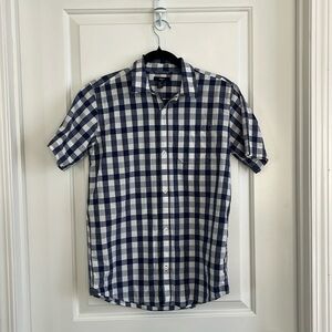 Gap plaid cotton button down shirt size 13
